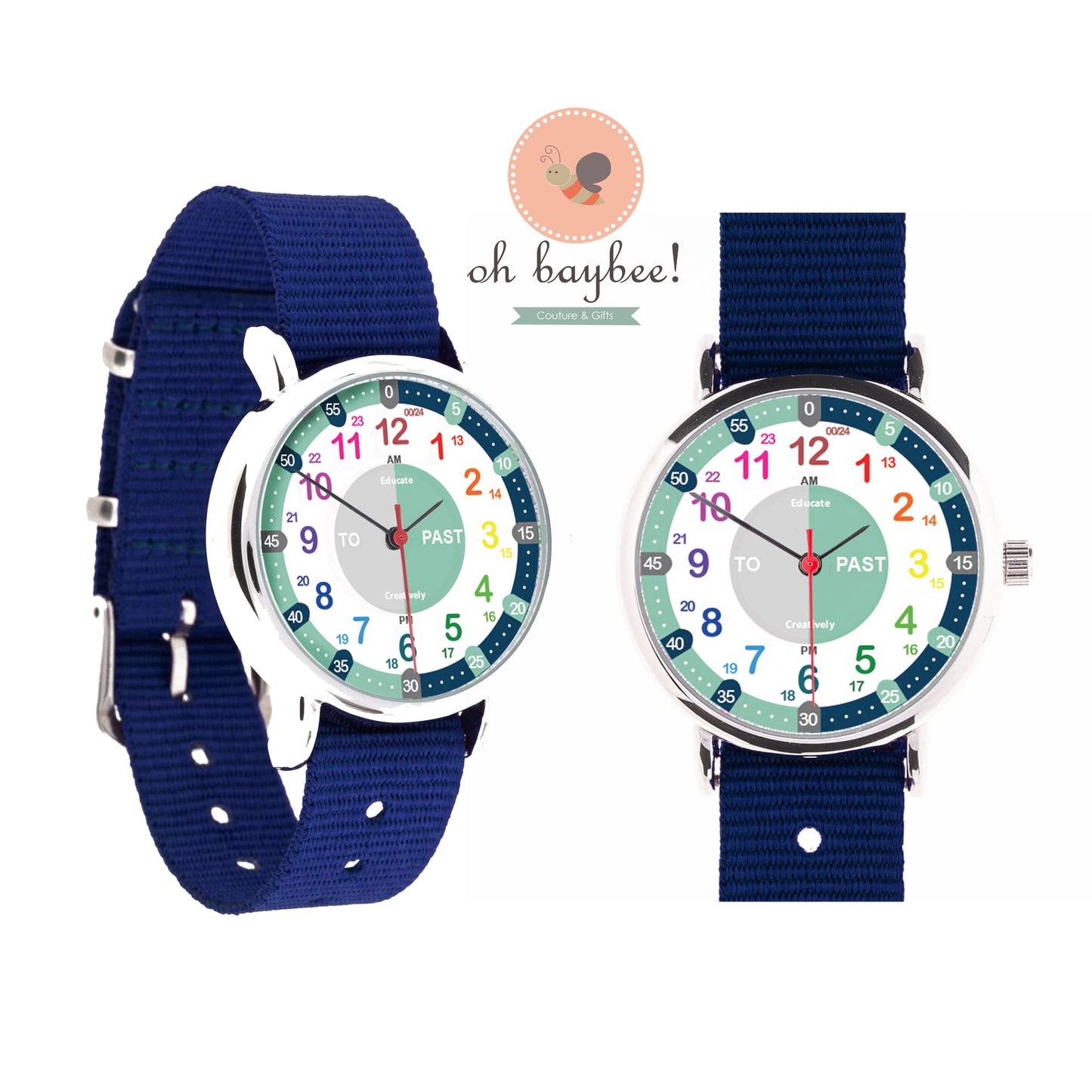Educate Creatively© Time Teacher 24 Hour Watch 24小時學習手錶