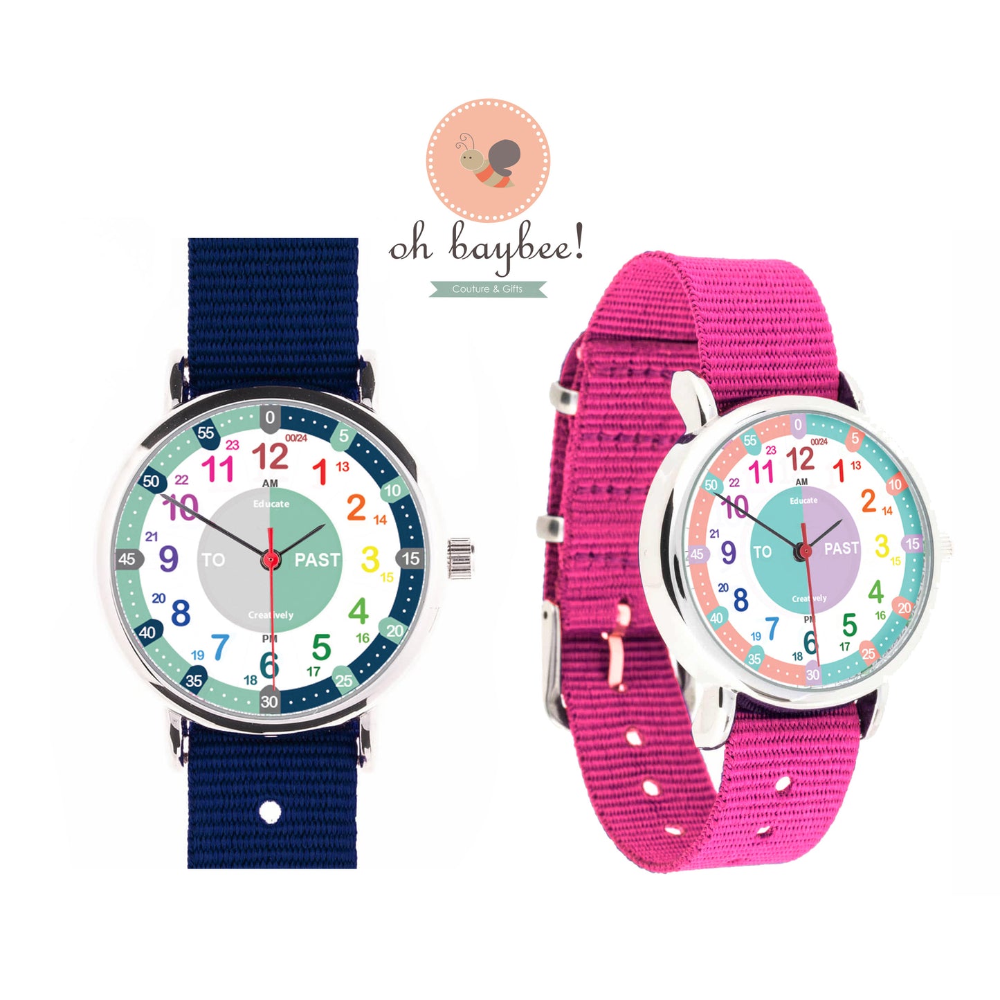 Educate Creatively© Time Teacher 24 Hour Watch 24小時學習手錶